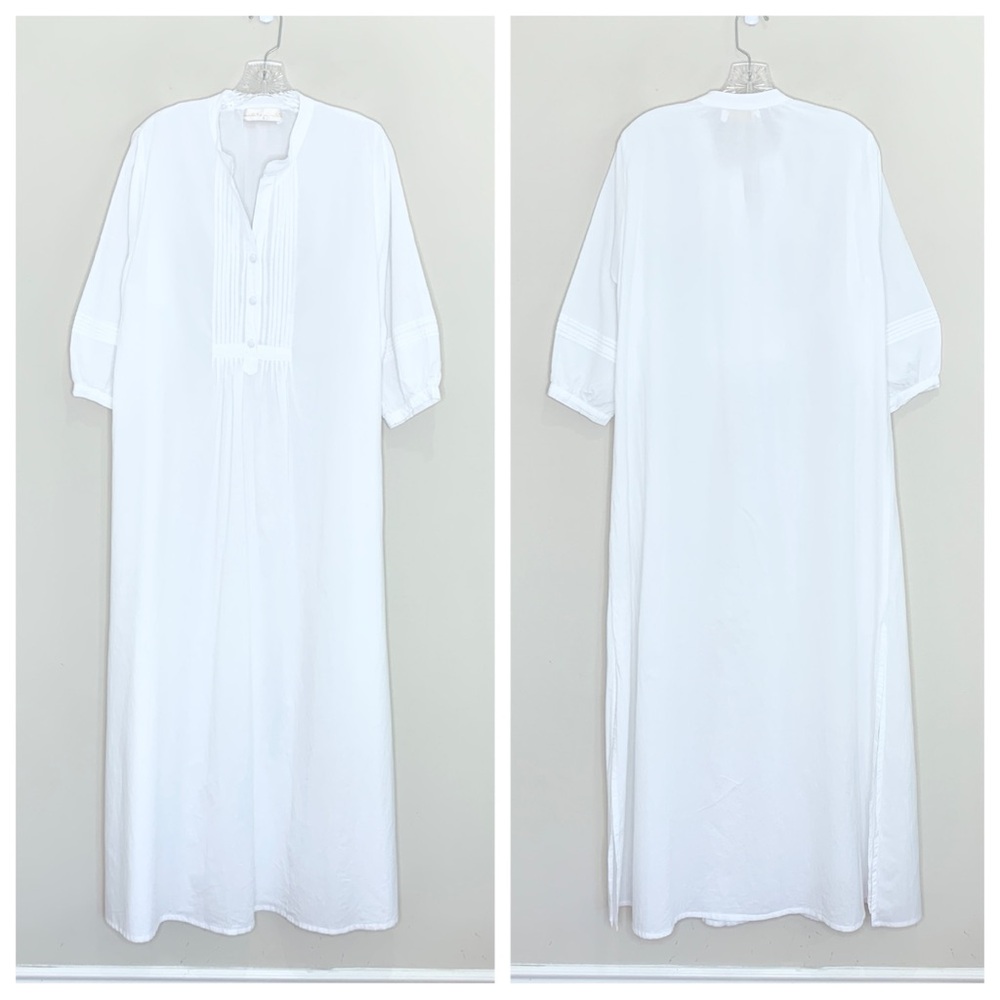 Natalie Martin Sammie Maxi Dress (Sz S) Cotton Voile White - Picture 3 of 16